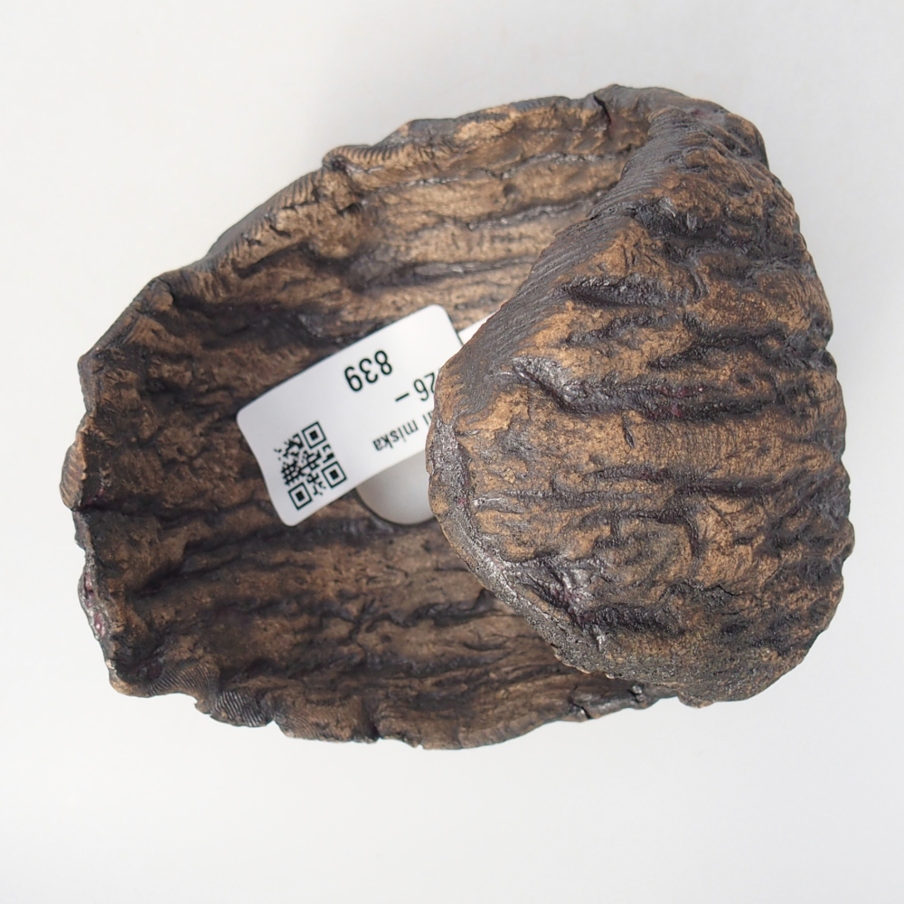 Keramikschale 10 x 9 x 10 cm , Farbe braun