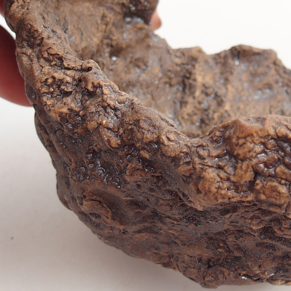 Keramikschale 10 x 9 x 9 cm , Farbe braun