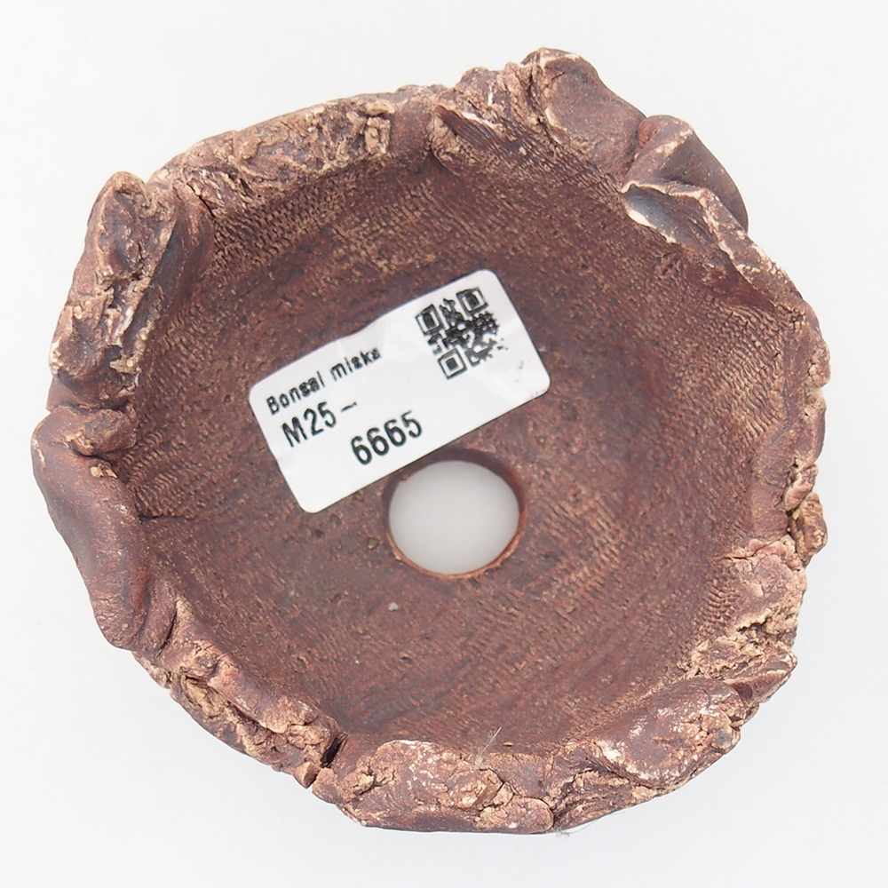 Keramische Schale 9,5 x 9 x 7 cm , Farbe braun