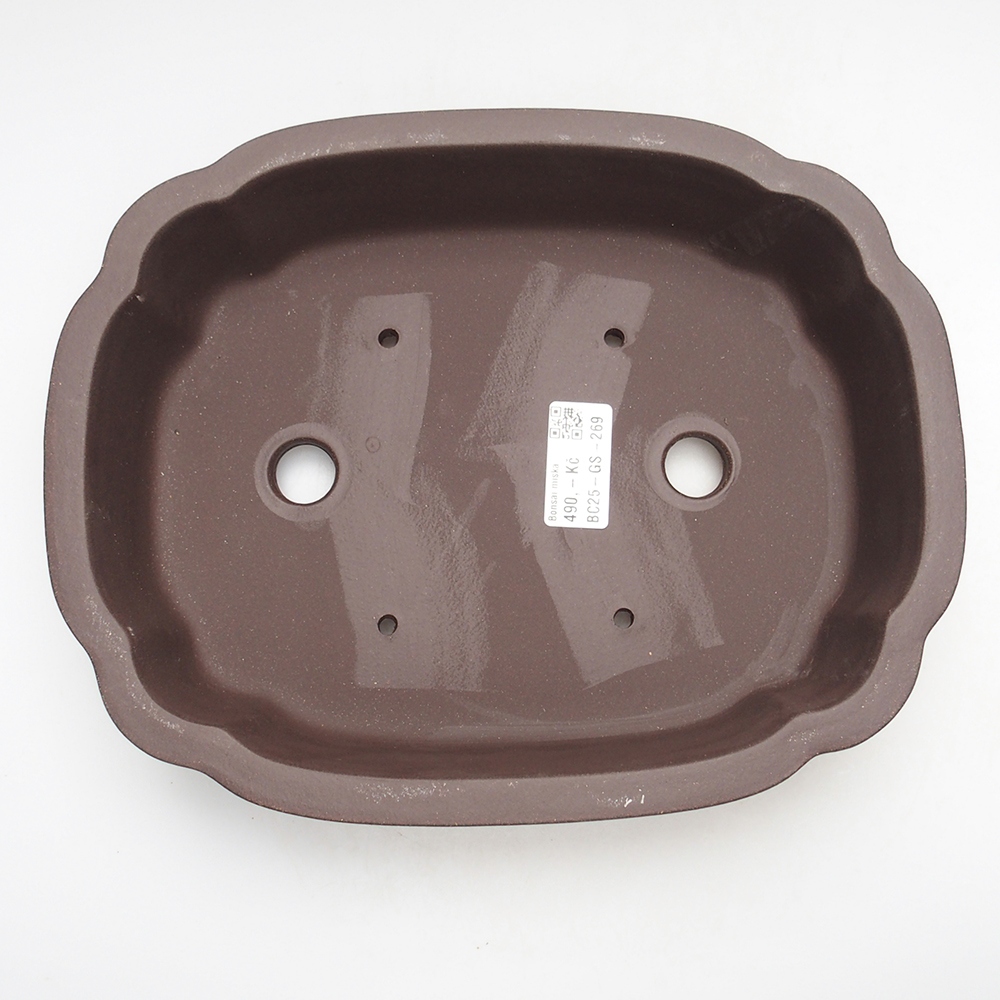 Schale 26 x 21 x 6,5 cm braun