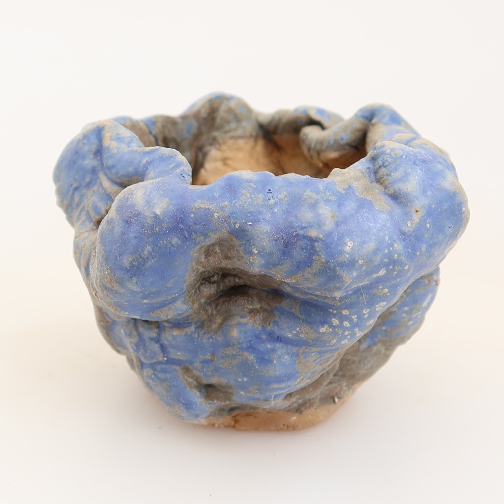 Keramikschale  5 x 4 x 5 cm, Farbe: Blau