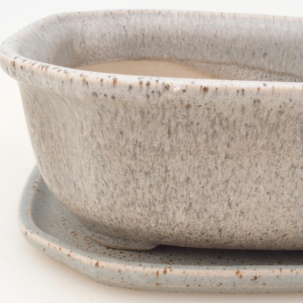 Bonsaischale + Untertasse H32 - beige