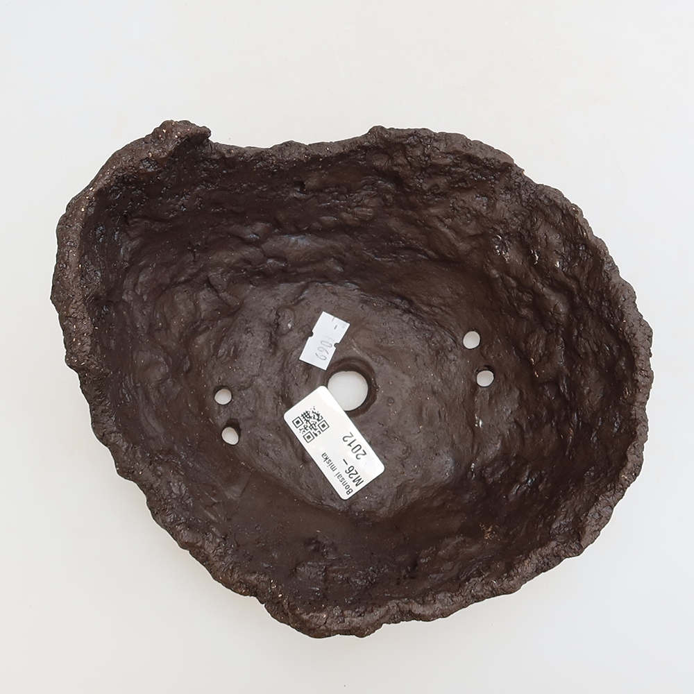 Keramikschale 18 x 16 x 13 cm, Farbe: braun