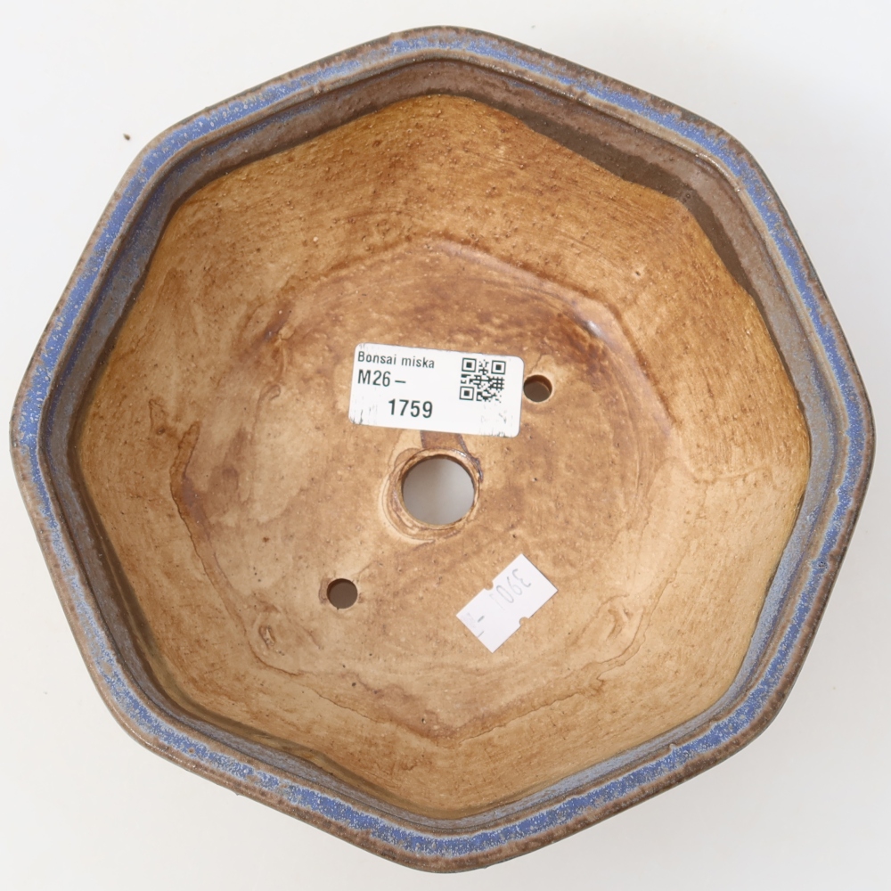 Keramik-Bonsai-Schale 18 x 15 x 6 cm, Farbe: Rosa