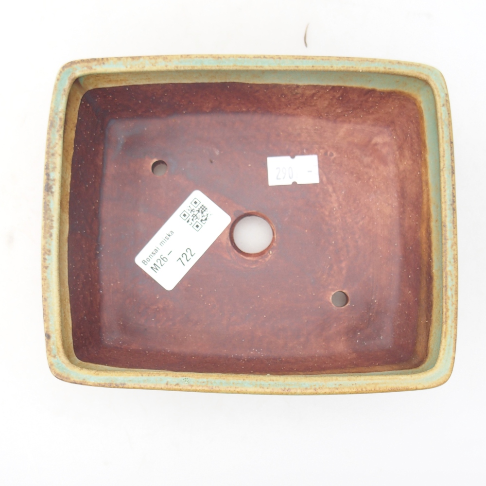 Bonsaischale aus Keramik 15 x 12 x 5 cm, grün