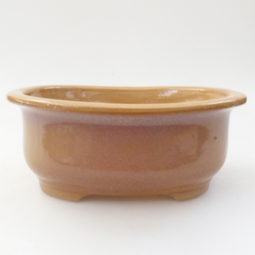Bonsaischale aus Keramik 15,5 x 12 x 5,5 cm, Farbe beige