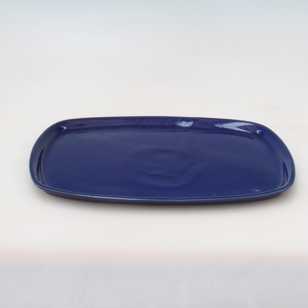 Keramische Untertasse H09 - 28,5 x 19,5 x 1,5 cm - blau