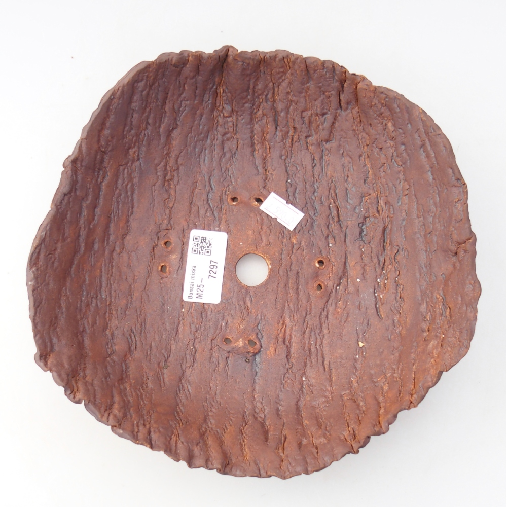 Keramikschale 29 x 21 x 7 cm , Farbe braun