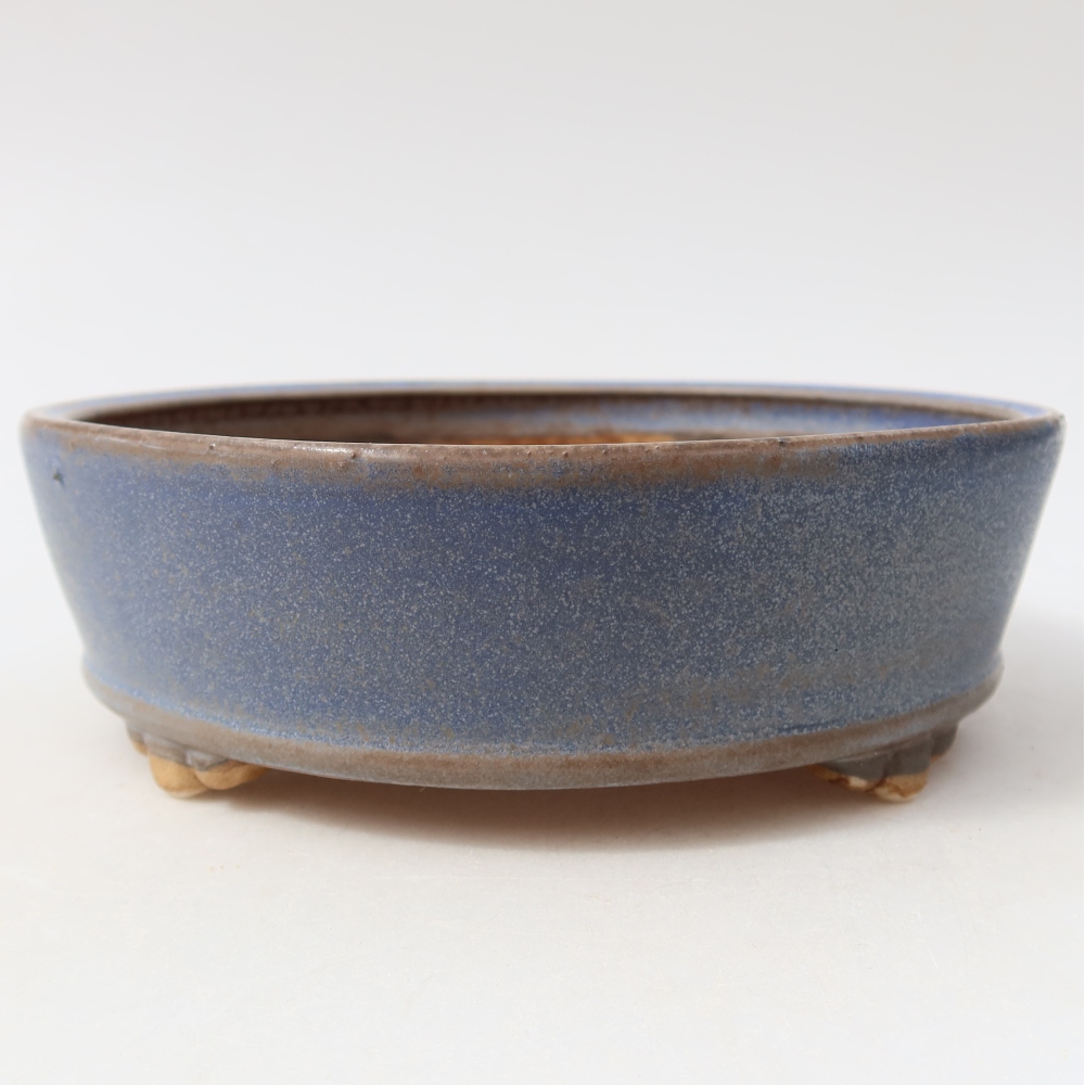 Keramik-Bonsai-Schale 15,5 x 15,5 x 5 cm, Farbe: Blau