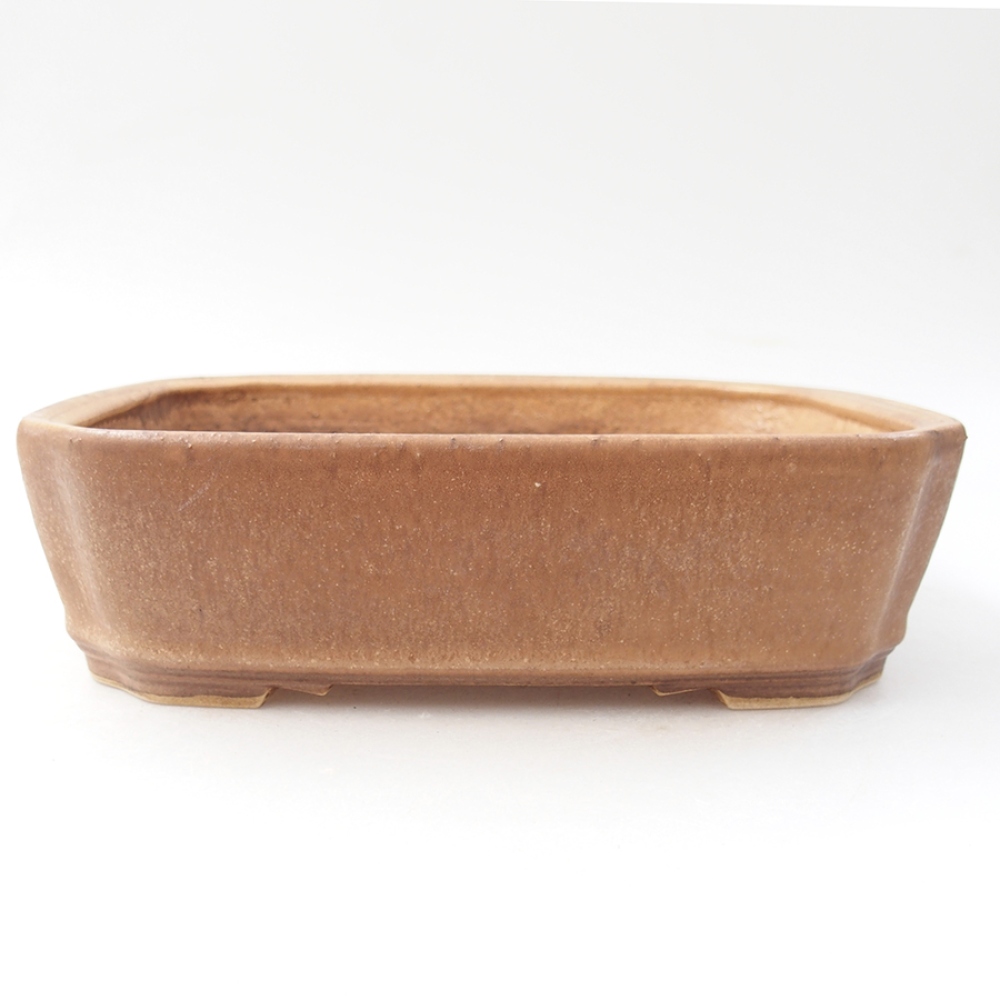 Bonsaischale aus Keramik 21 x 18 x 6 cm, rosa