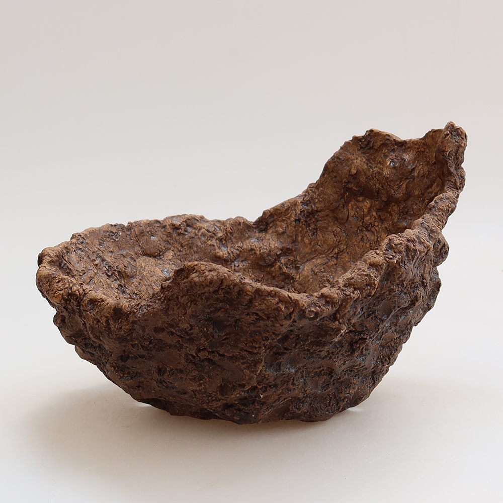 Keramikschale 19 x 17 x 13 cm, Farbe: braun