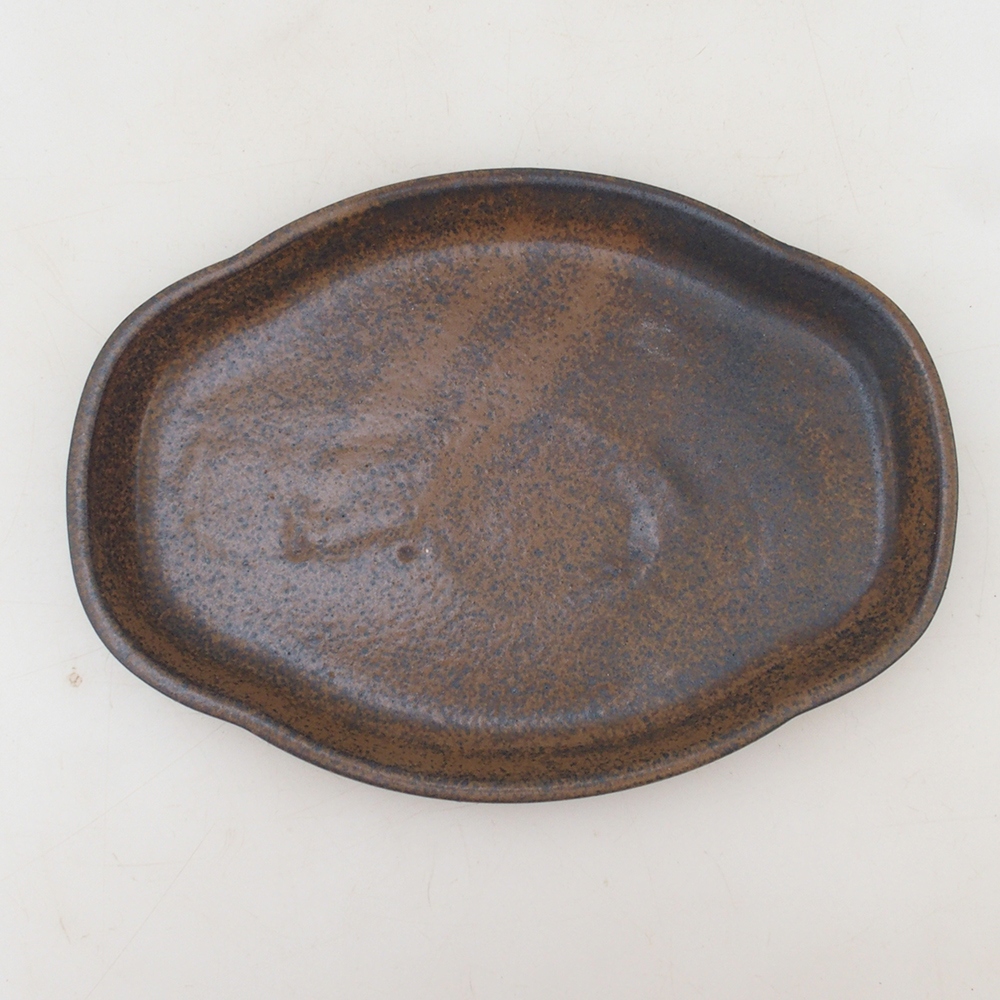 Keramikschale H75 - 18,5 x 13 x 1,5 cm - braun