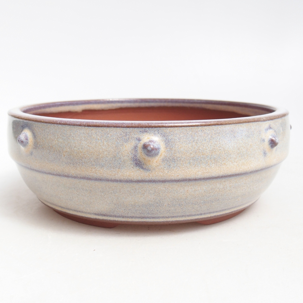 Bonsaischale aus Keramik 16 x 16 x 5,5 cm, Farbe blau