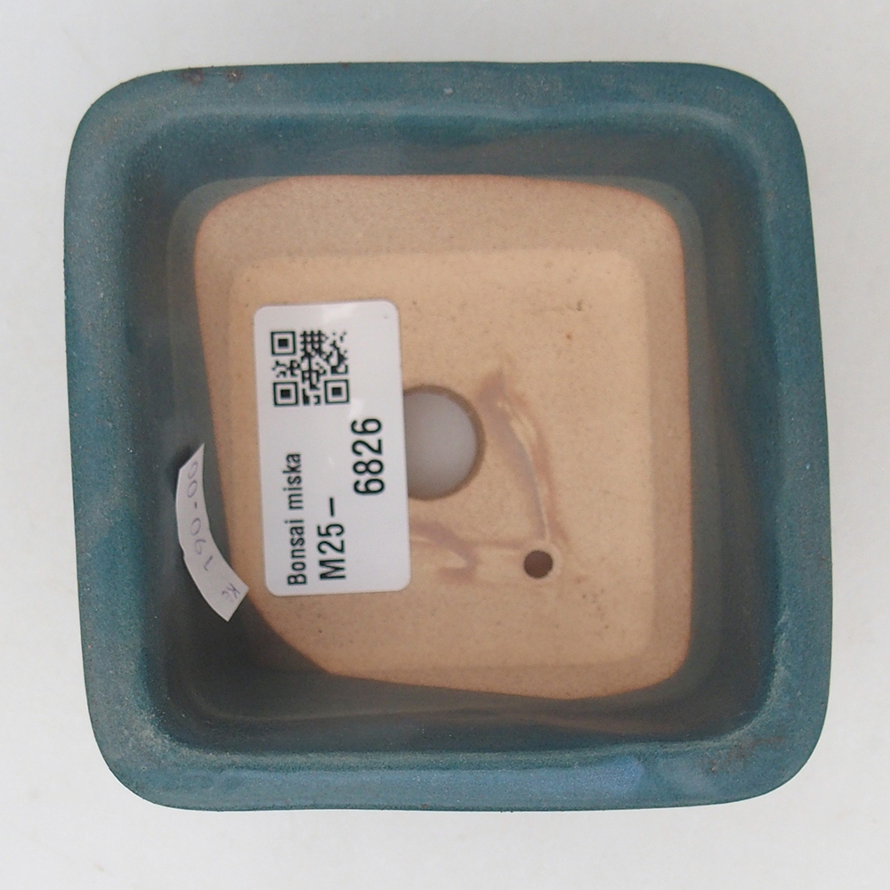 Bonsaischale aus Keramik 8,5 x 8,5 x 5 cm, Farbe blau