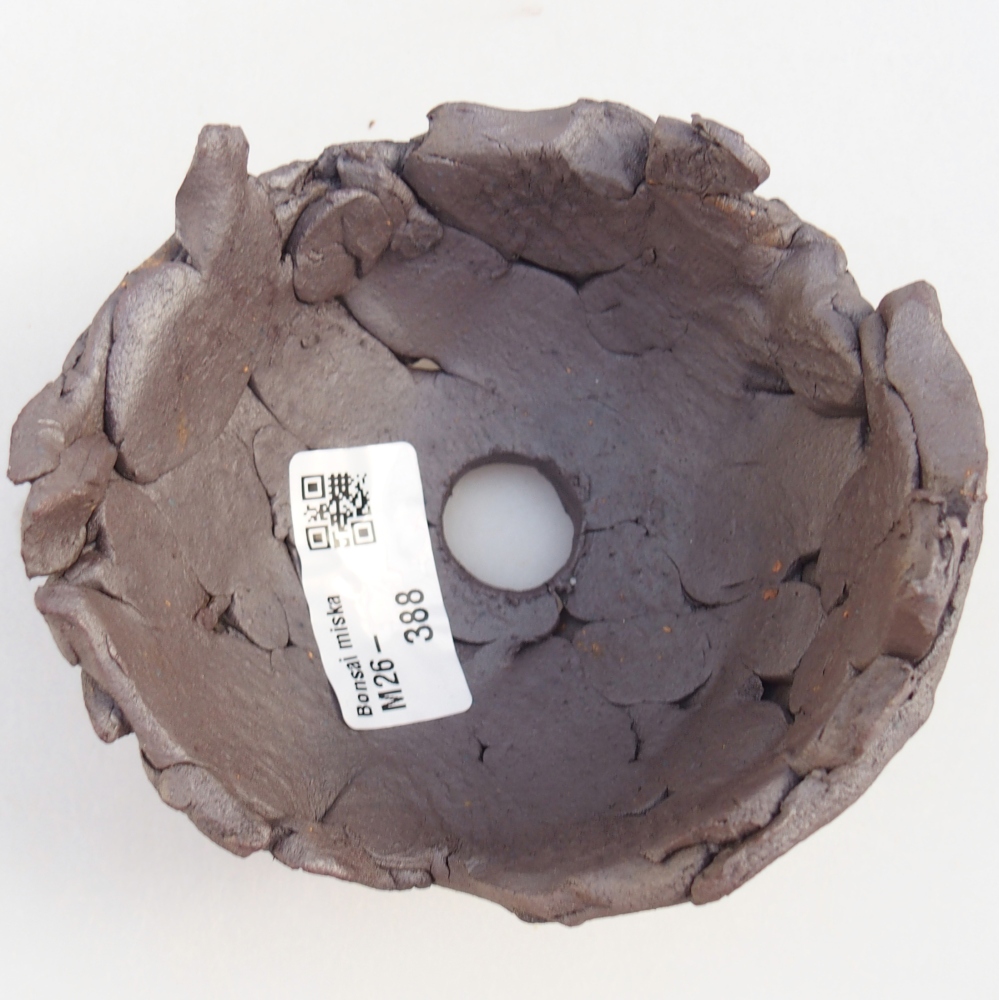 Keramikschale 10,5 x 10 x 7,5 cm , Metallic-Farbe