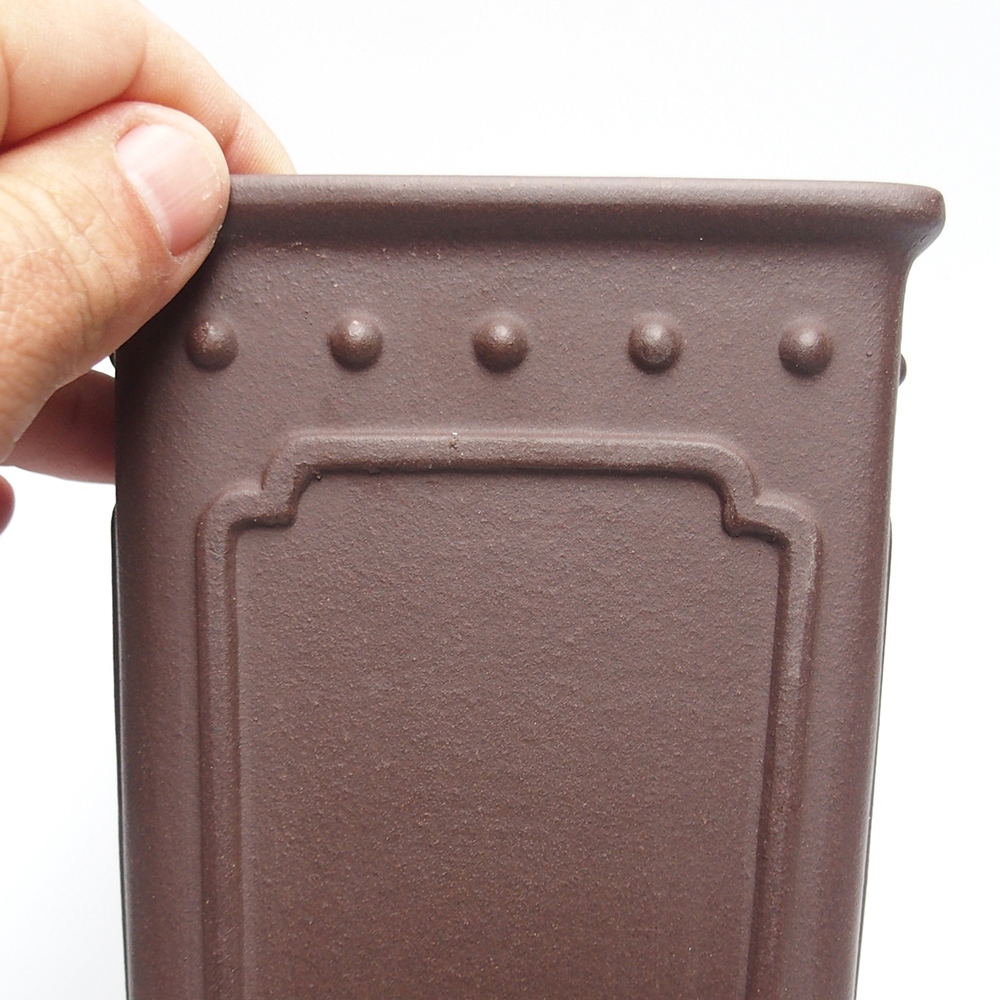 Schale 11 x 11 x 17 cm braun