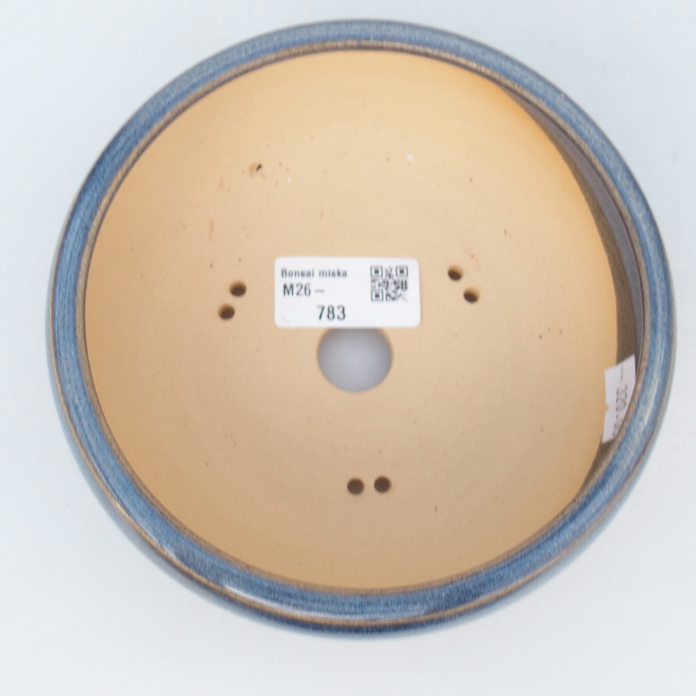 Bonsaischale aus Keramik 14,5 x 14,5 x 6 cm, Farbe blau