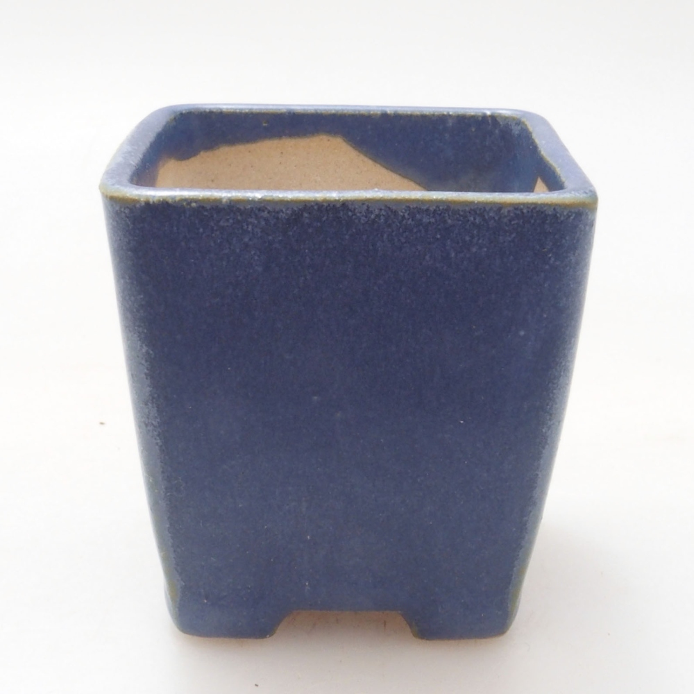 Mini-Bonsaischale 4,5 x 4,5 x 4,5 cm, Farbe blau
