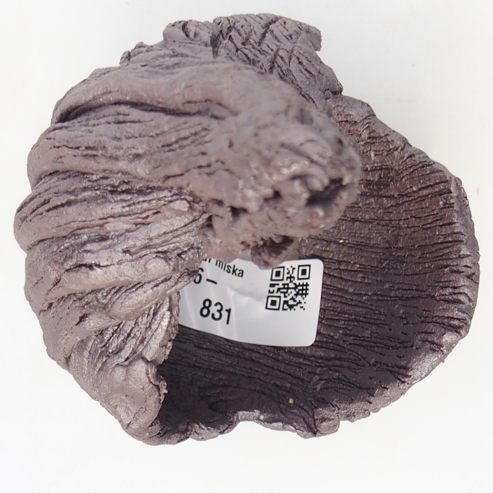 Keramikschale 8 x 9 x 14,5 cm , Metallic-Farbe