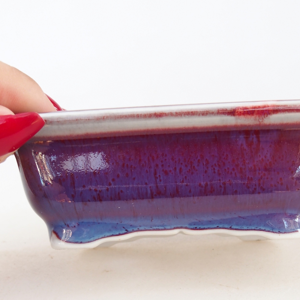 Mini-Bonsaischale 10 x 8 x 3,5 cm, Farbe lila