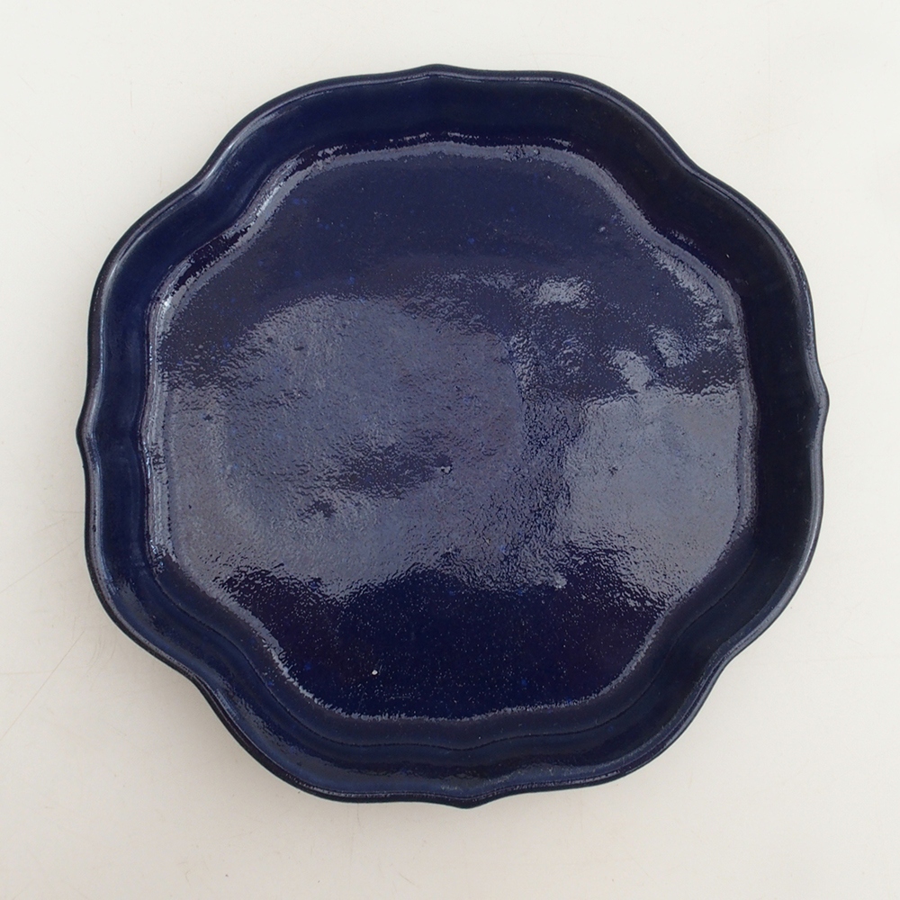 Keramikschale H06 - 14 x 14 x 1,5 cm - blau