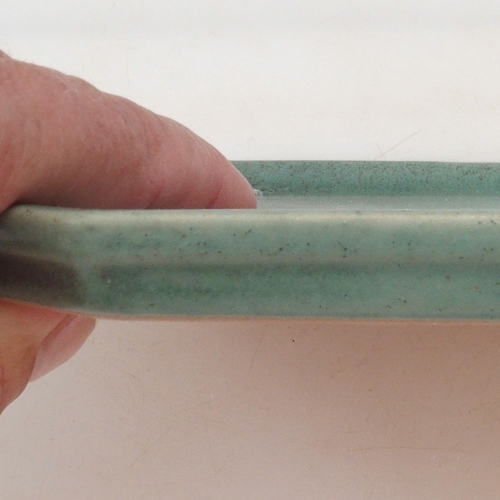 Keramikschale H14 - 18 x 18 x 1 cm - grün