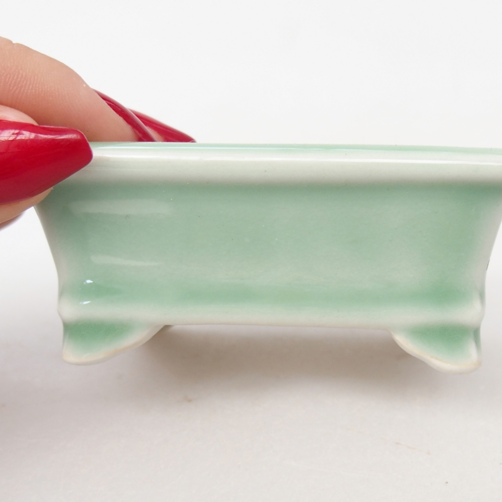 Mini-Bonsaischale 8 x 6,5 x 3 cm, grün