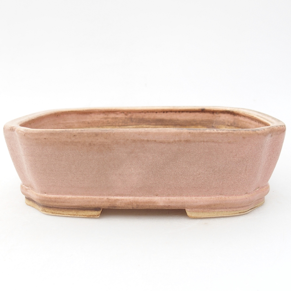 Bonsaischale aus Keramik 17 x 14,5 x 5 cm, rosa