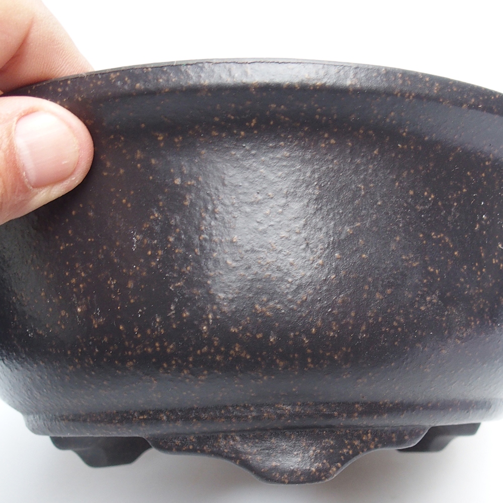 Schale 20 x 20 x 9 cm braun ocker