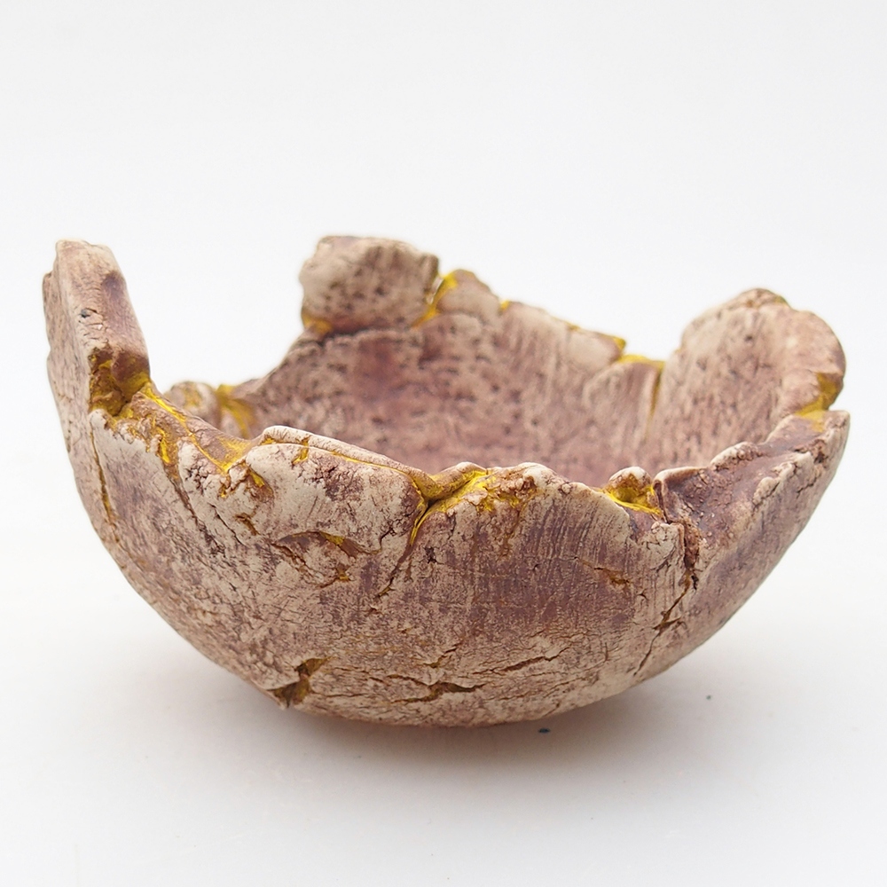 Keramikschale 9 x 9 x 5,5 cm , gelb