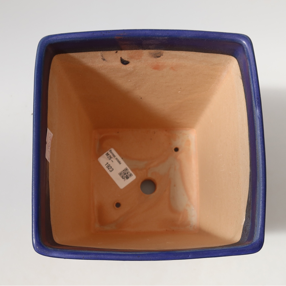 Keramik-Bonsai-Schale 15 x 15 x 19,5 cm, Farbe: Blau