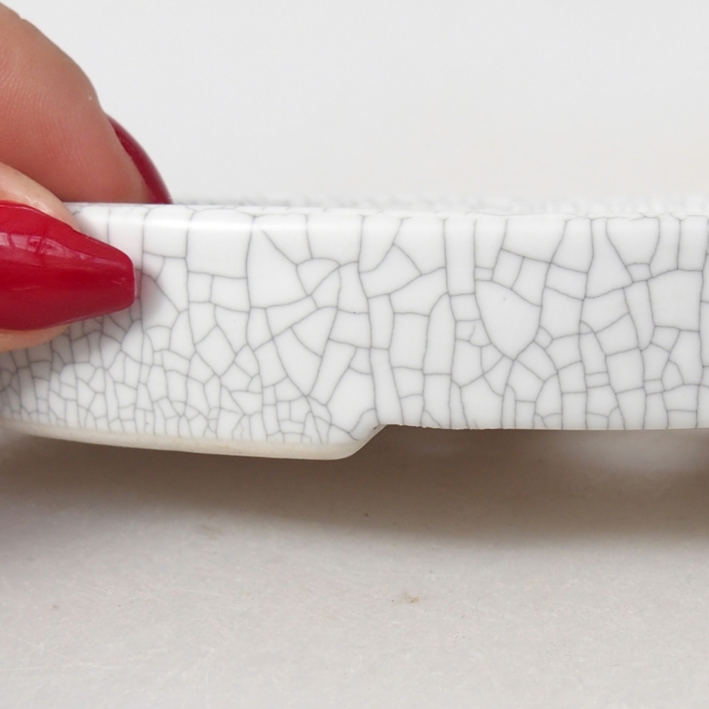 Bonsaischale aus Keramik 15,5 x 10 x 2 cm, Raku-Farbe