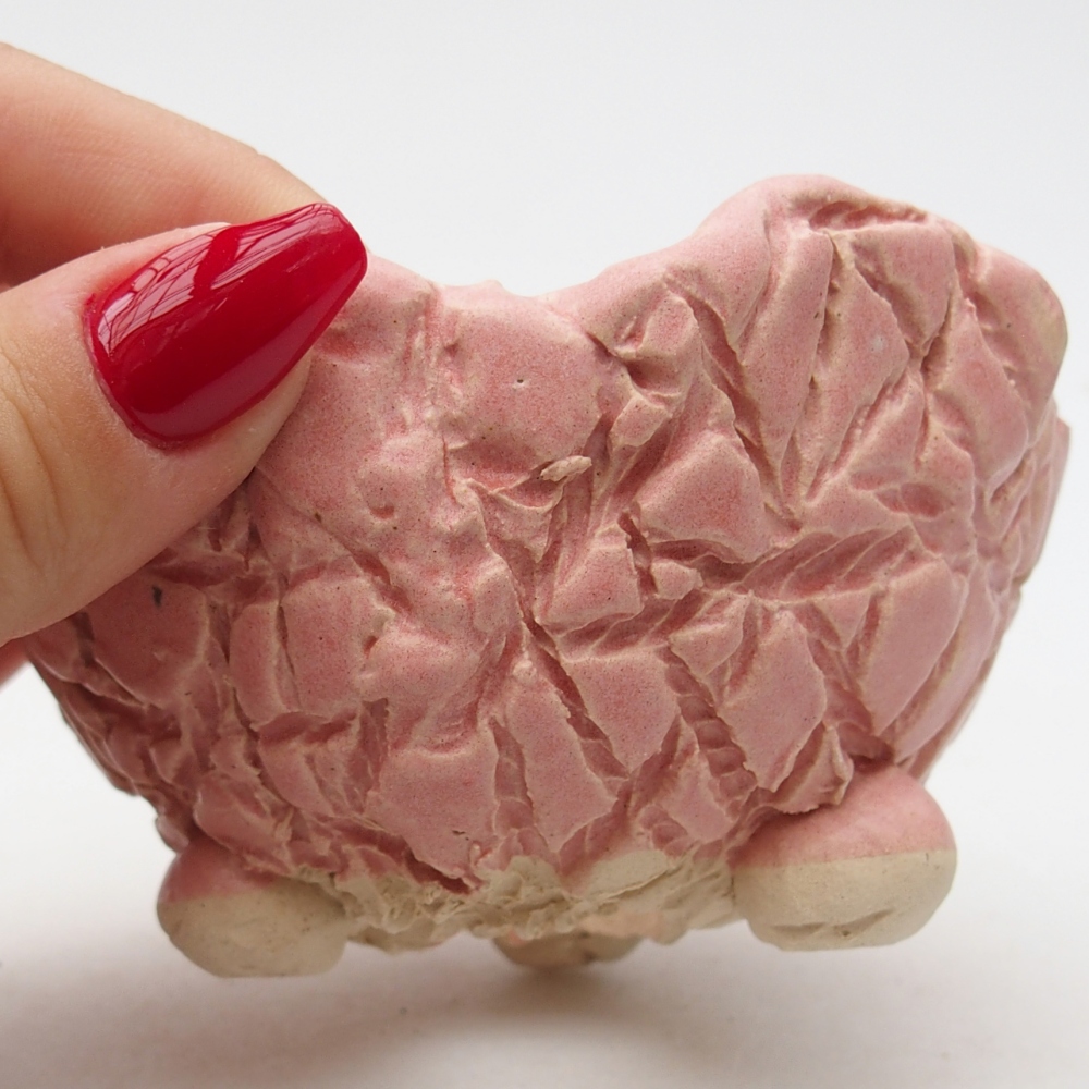 Keramikschale 9 x 8,5 x 5 cm , Farbe rosa