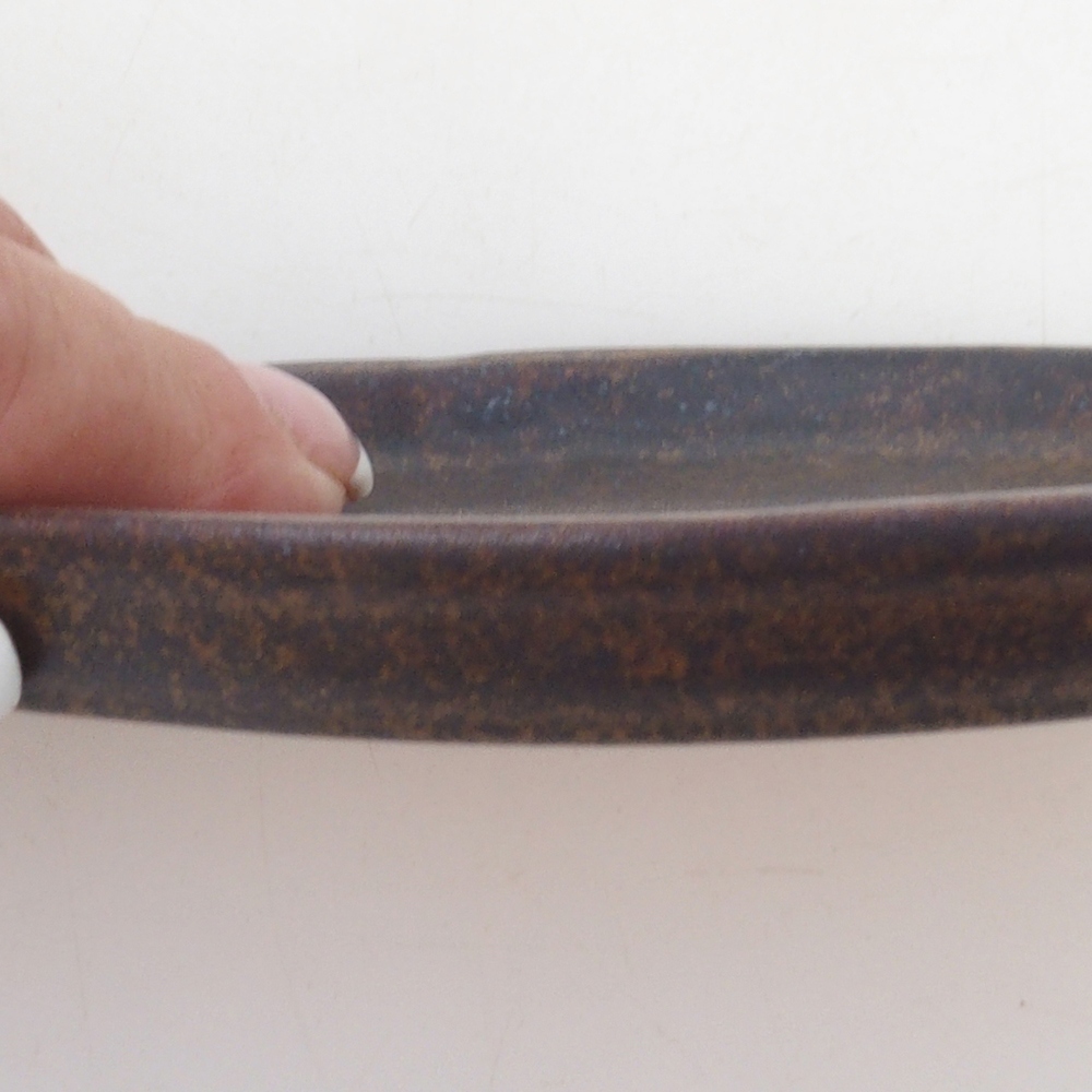 Keramikschale H05 -11 x 8,5 x 1 cm - braun