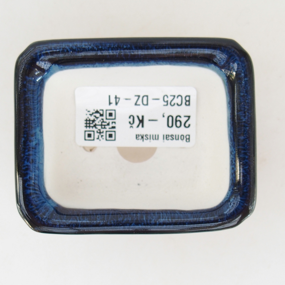 Mini-Bonsaischale 7 x 5,5 x 3 cm, Farbe blau