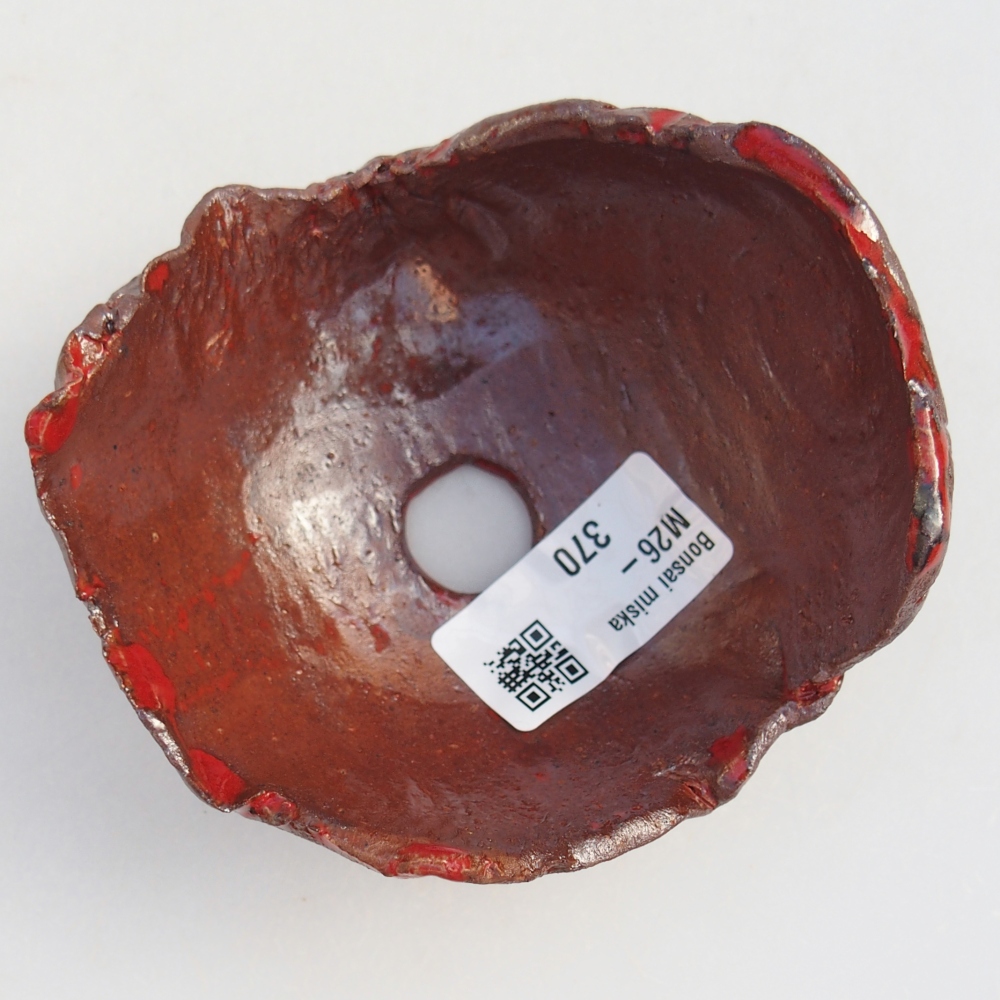 Keramikschale 10 x 9,5 x 5,5 cm , Farbe braun