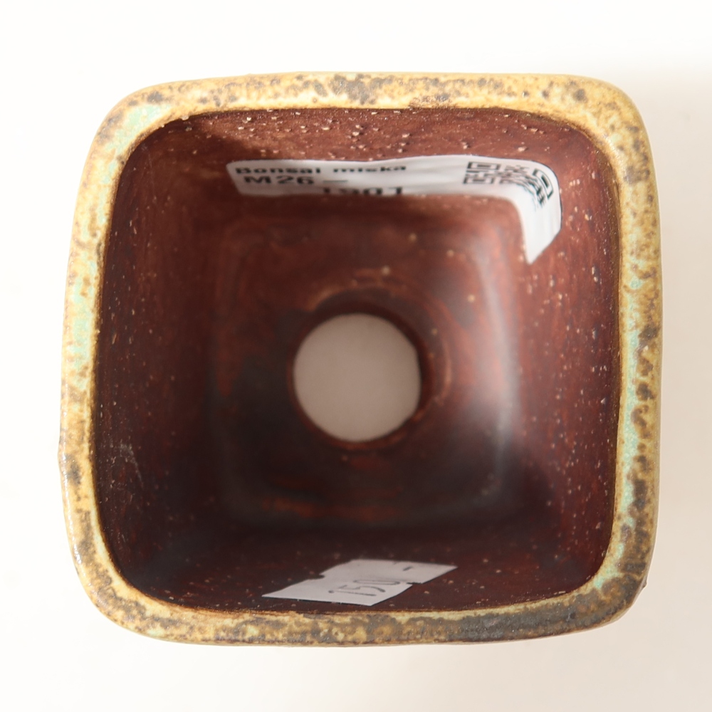 Bonsaischale aus Keramik 5 x 5 x 6,5 cm, grün
