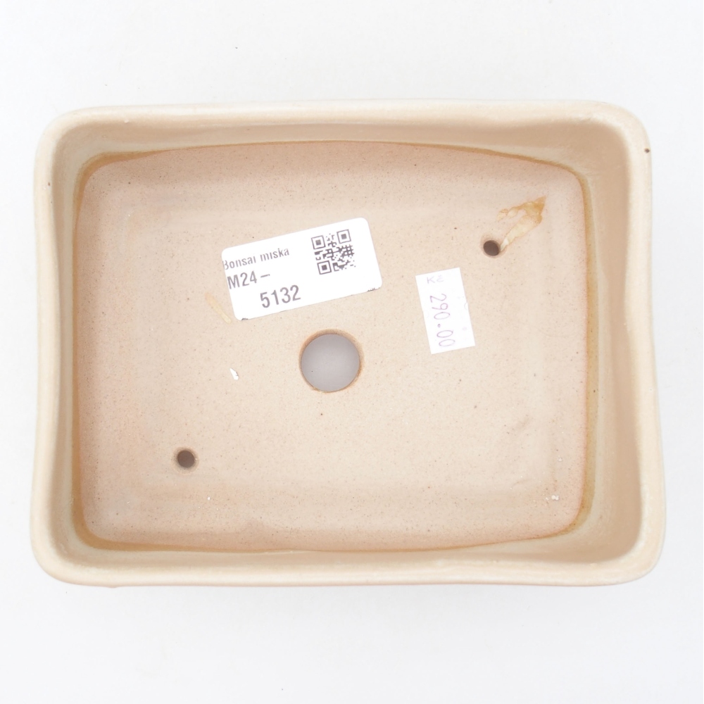 Bonsaischale aus Keramik 15 x 11 x 5,5 cm, Farbe beige