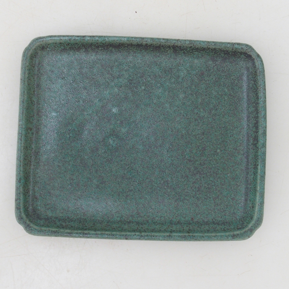 Bonsai Untersetzer Rechteck D5-M - 12,5 x 10,5 x 1 cm - grün