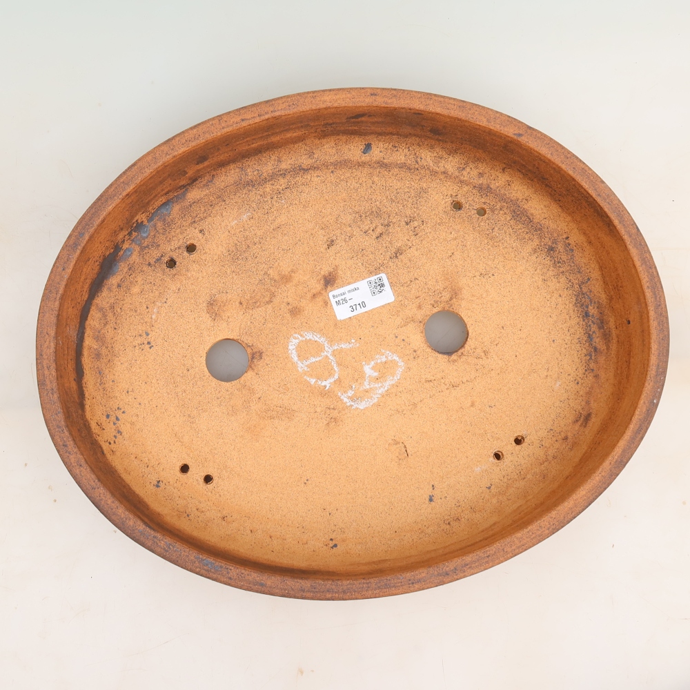Keramik-Bonsai-Schale 38 x 30,5 x 7,5 cm, Farbe: braun