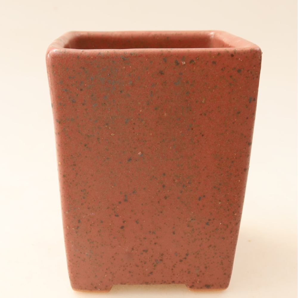 Keramik-Bonsai-Schale 7,5 x 7,5 x 10 cm, Farbe: Rosa