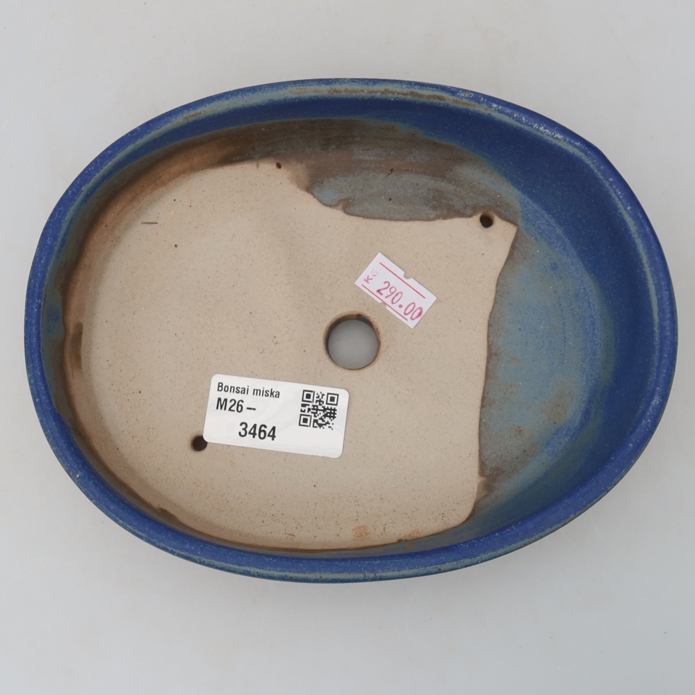 Keramik-Bonsai-Schale 17 x 14 x 4 cm, Farbe: Blau