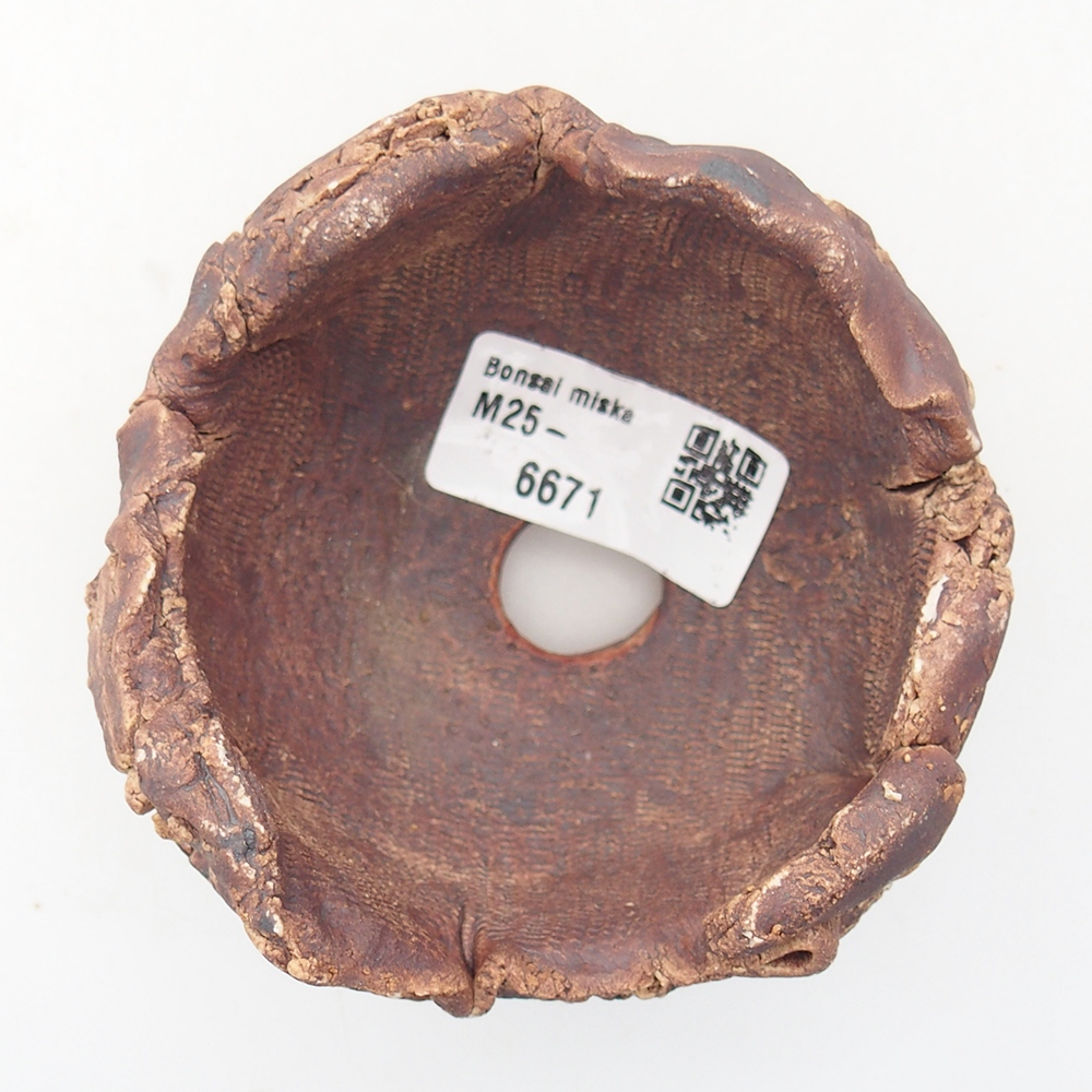 Keramikschale 9 x 8,5 x 6,5 cm , Farbe braun