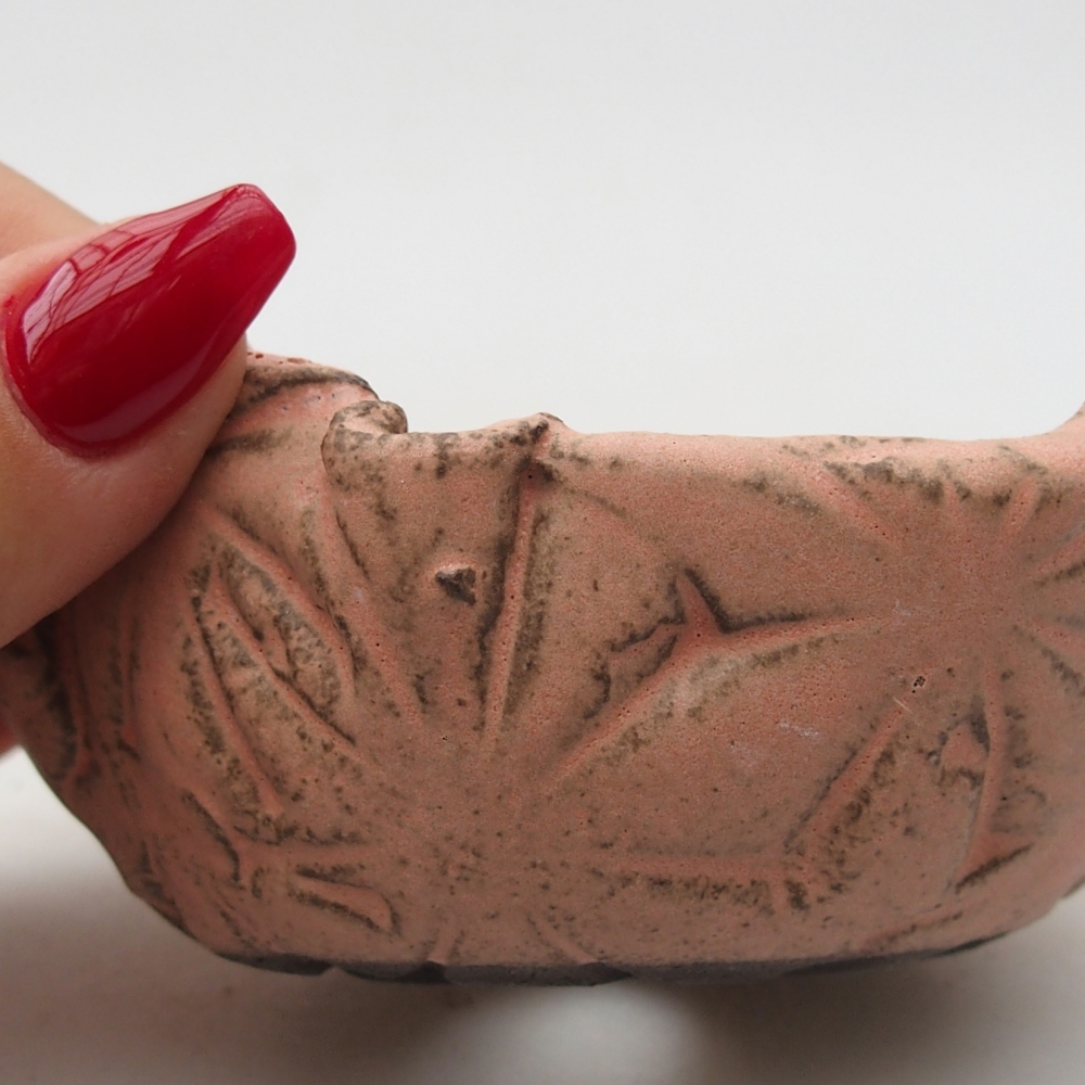 Keramikschale 9 x 8,5 x 4,5 cm , Farbe rosa