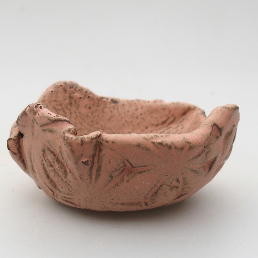 Keramikschale 9 x 8,5 x 4,5 cm , Farbe rosa