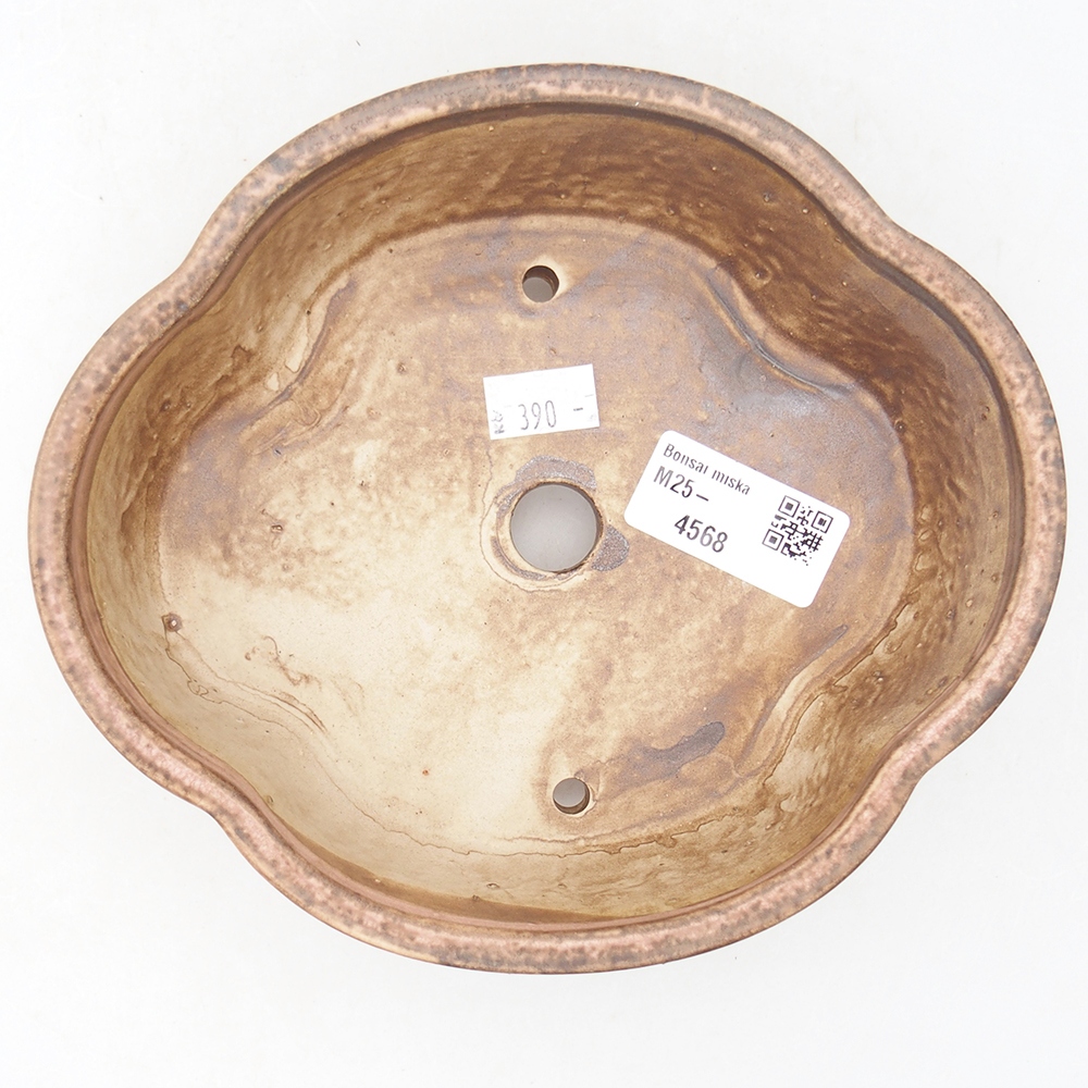 Bonsaischale aus Keramik 17 x 15,5 x 5,5 cm, rosa