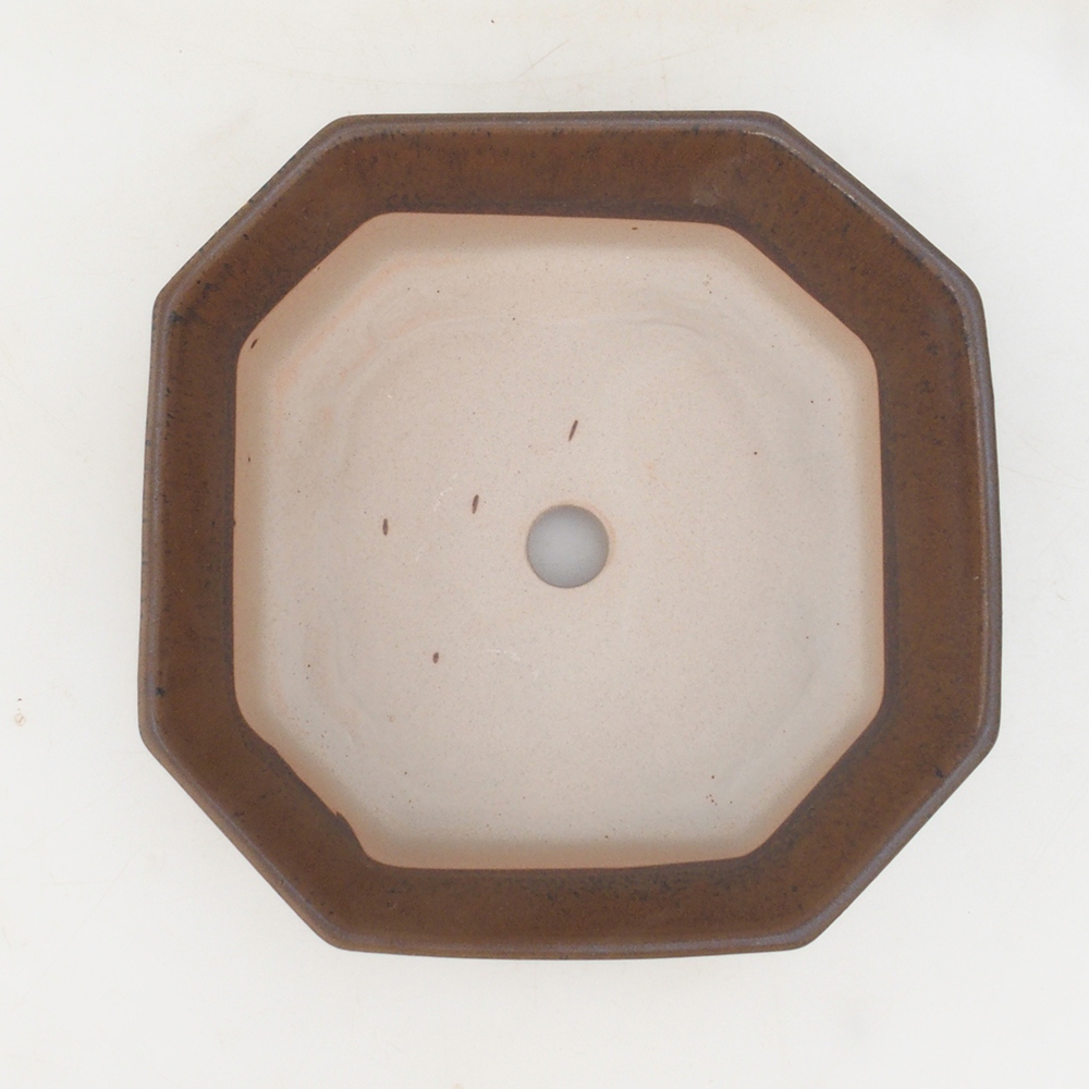 Bonsaischale H14 - 17,5 x 17,5 x 6 - braun