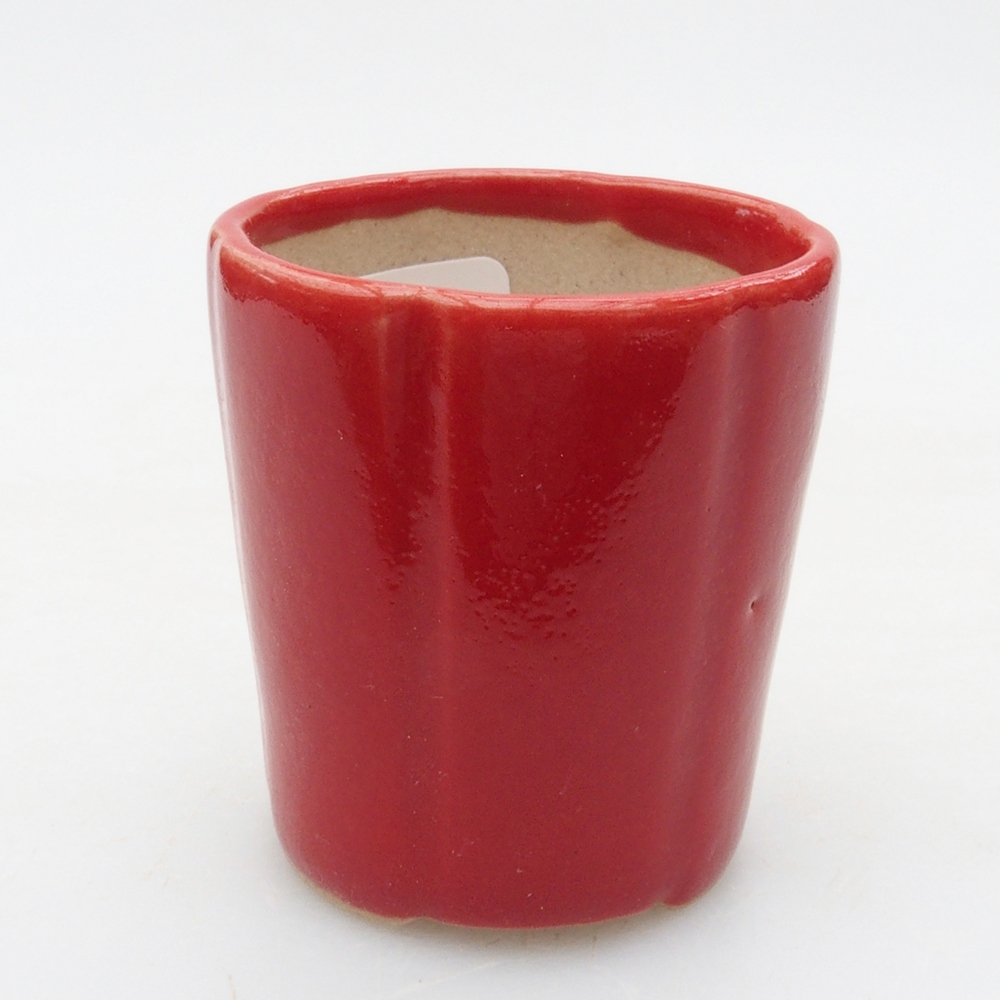 Mini-Bonsaischale 4 x 4 x 4 cm, Farbe rot
