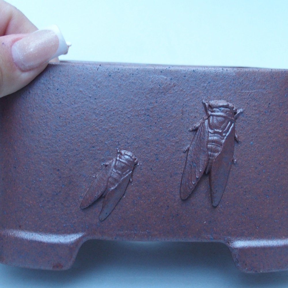Schale 13 x 13 x 8 cm braun