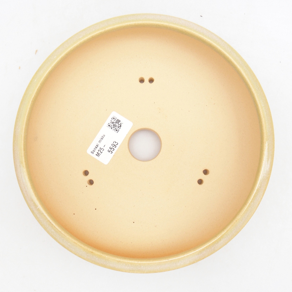 Bonsaischale aus Keramik 18,5 x 18,5 x 5,5 cm, grün